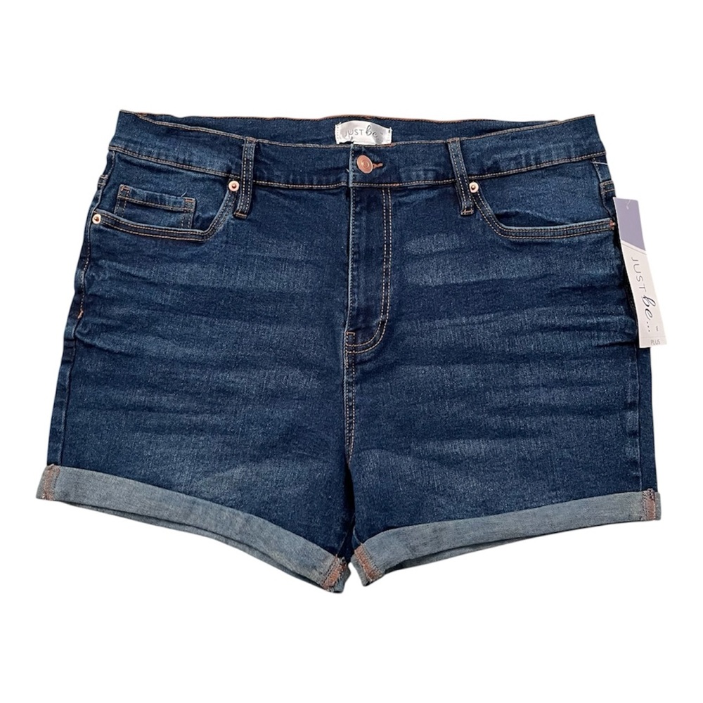 Just Be Women's Dark Blue Jean Shorts